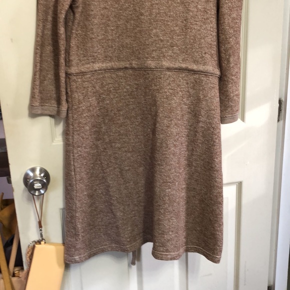 Anthropologie Saturday Sunday Taupe Tan Sweatshirt Dress - Picture 9 of 12